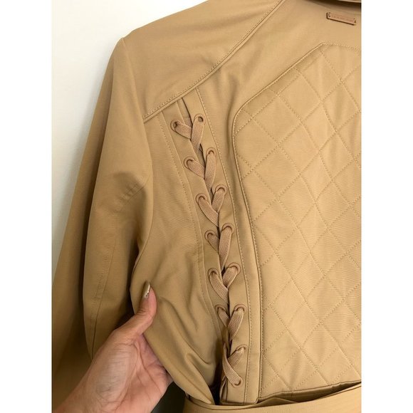 BLANC Noir Classic Trench Coat NWT Size S & XL - Picture 11 of 14